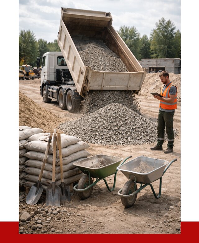 Доставка нерудных материалов в Кыштыме от 1246 руб. | ПРОНЕРУДКшт