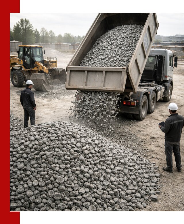 Доставка гранитного щебня фракции 20-40 в Кыштыме
