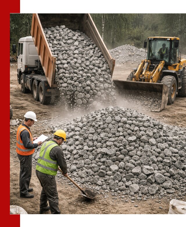 Гранитный щебень фракция 70-150 доставка в Кыштыме