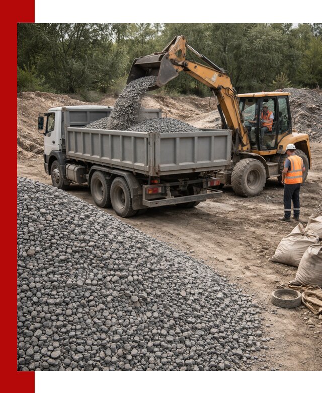 Доставка гравийного щебня в Кыштыме оптом и в розницу