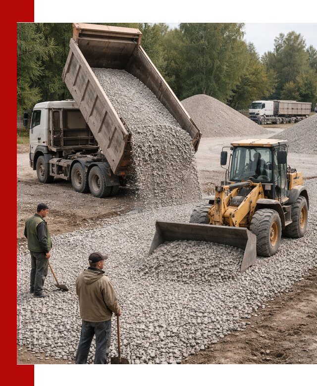 Купить гравийный щебень фракция 20-40 в Кыштыме с доставкой