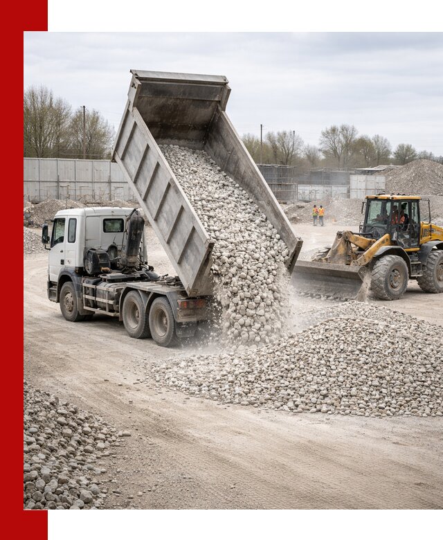 Доставка и продажа известнякового щебня в Кыштыме