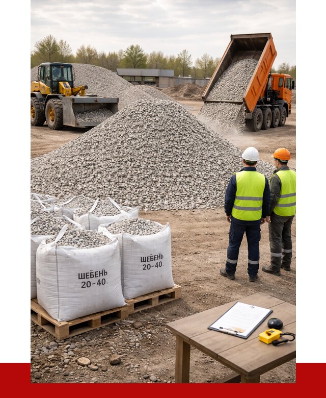 Известняковый щебень 20-40 в Кыштыме от 2181 р. ПРОНЕРУДКшт
