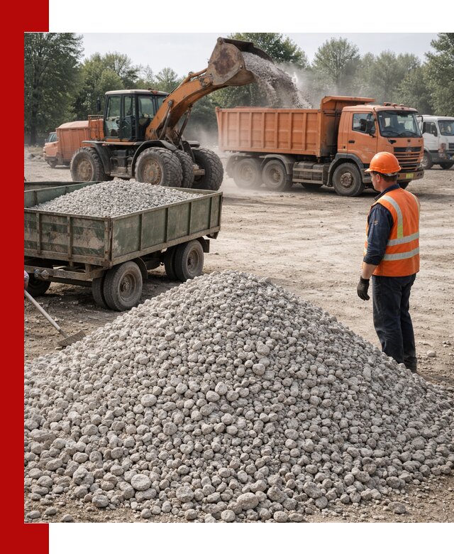 Доставка известнякового щебня фракция 20–40 в Кыштыме