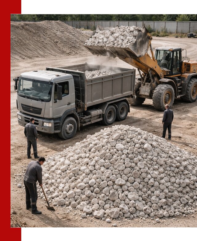 Известняковый щебень фракция 70–150 с доставкой в Кыштыме