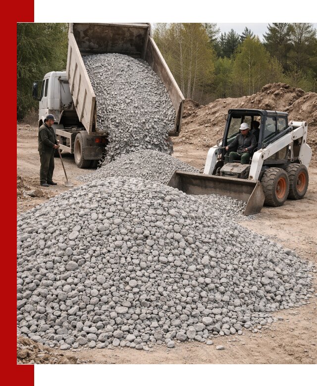 Доставка доломитового щебня в Кыштыме напрямую от карьера