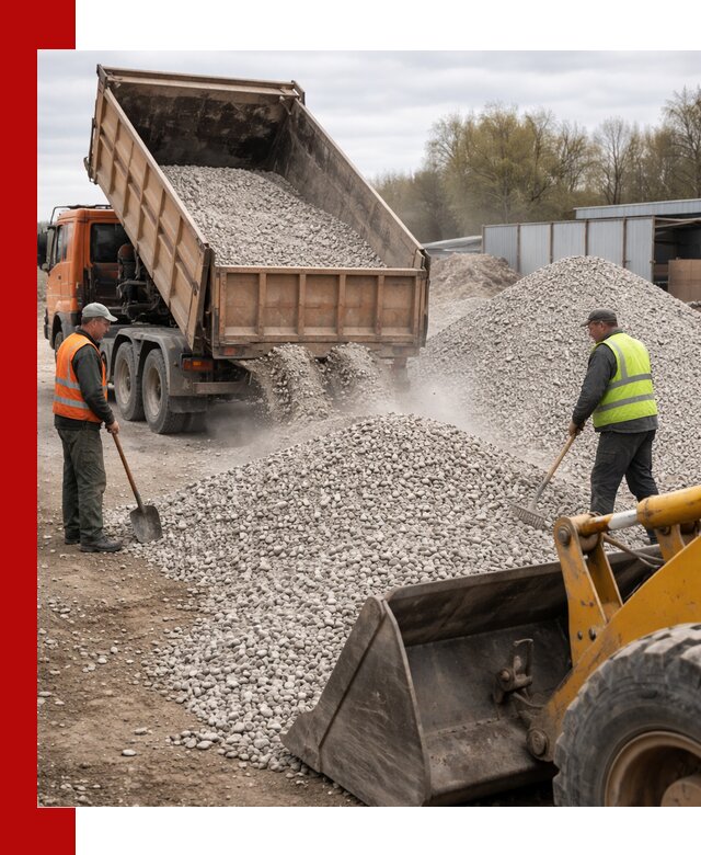 Доломитовый щебень фракции 5-20 с доставкой в Кыштыме