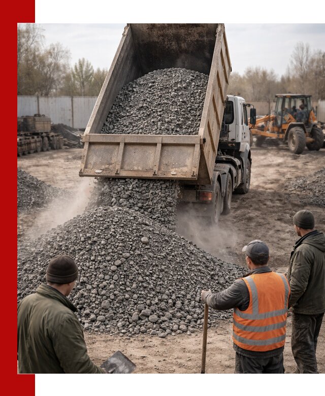 Доставка шлакового щебня в удобные сроки по выгодной цене в Кыштыме