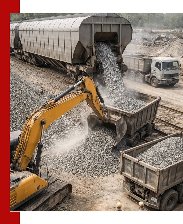 Доставка железнодорожного щебня в Кыштыме крупными партиями быстрого отгруза