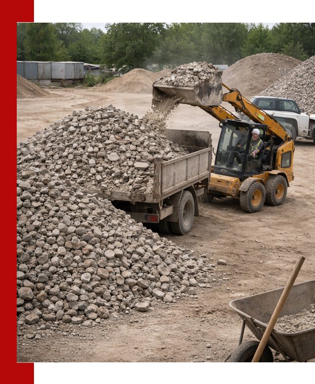 Доставка вторичного щебня в Кыштыме для строительных работ