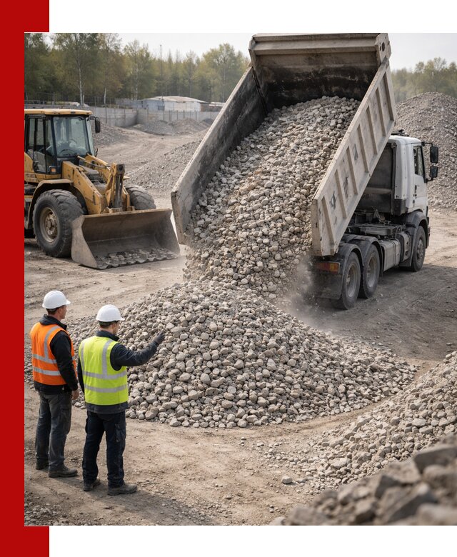 Вторичный щебень фракция 40–70 доставка в Кыштыме