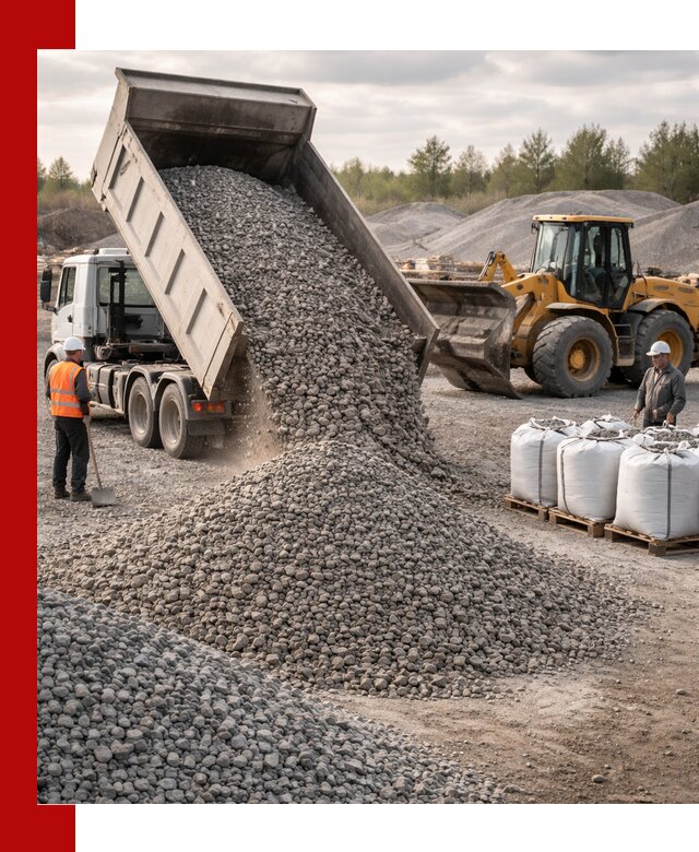 Бетонный щебень фракция 5–20 с доставкой в Кыштыме