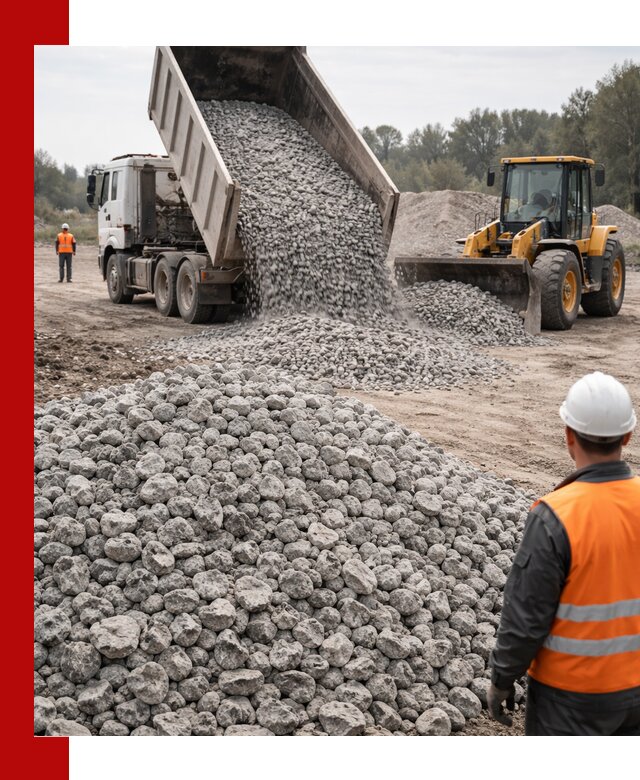 Доставка бетонного щебня фракции 20-40 в Кыштыме