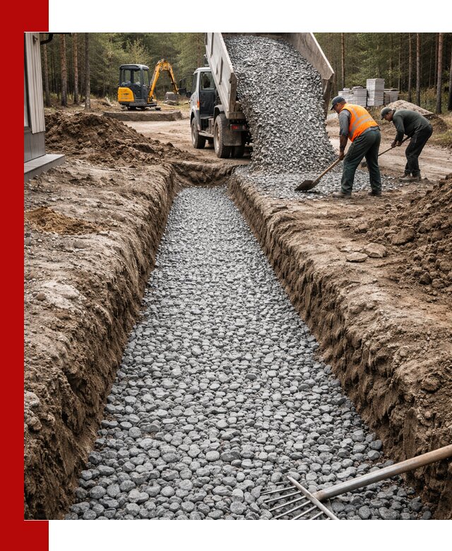 Щебень для дренажа с доставкой в Кыштыме высокого качества