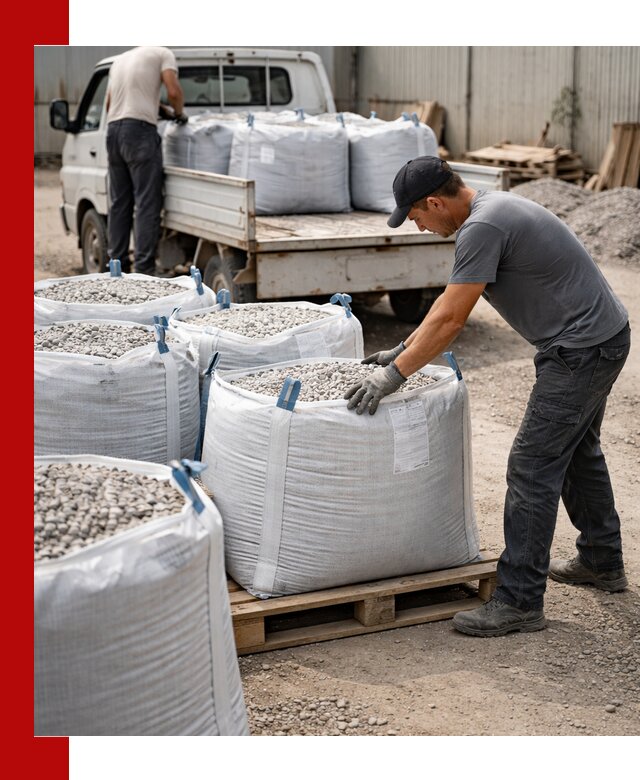 Доставка щебня в мешках по выгодным ценам в Кыштыме