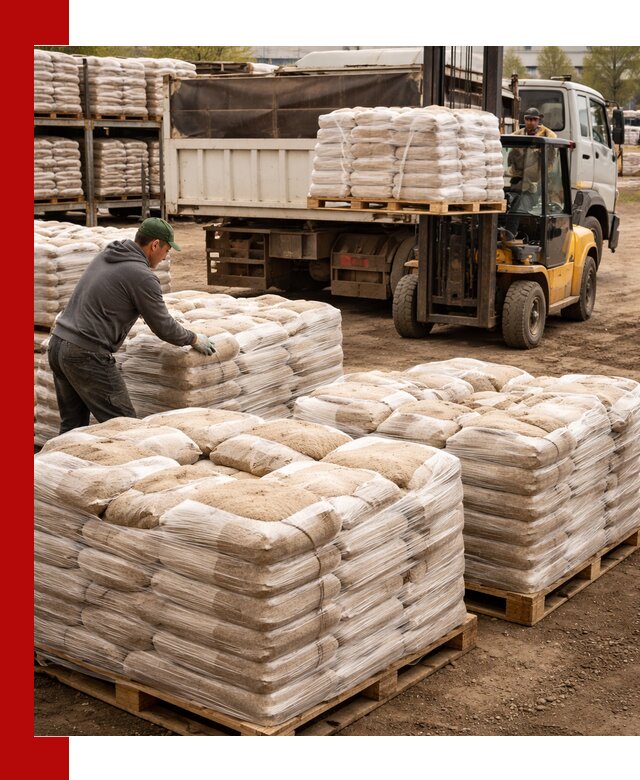 Карьерный песок в мешках с доставкой в Кыштыме