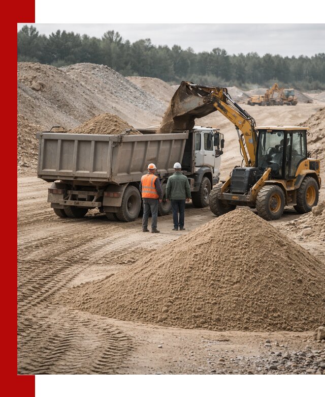 Карьерный среднезернистый песок с доставкой в Кыштыме