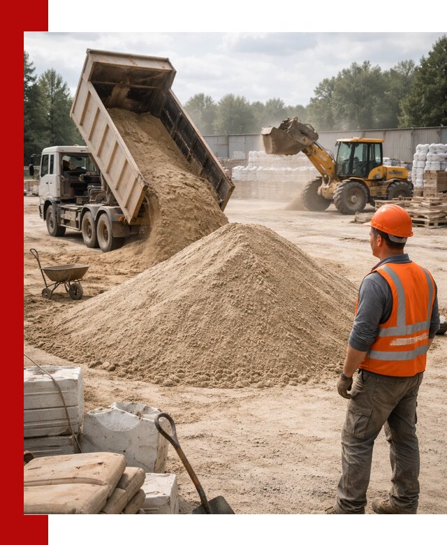 Доставка строительного песка с самосвалом в Кыштыме