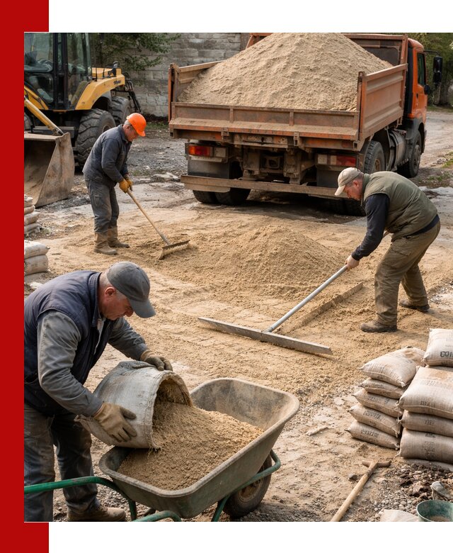 Поставка песка для стяжки в Кыштыме с быстрой доставкой