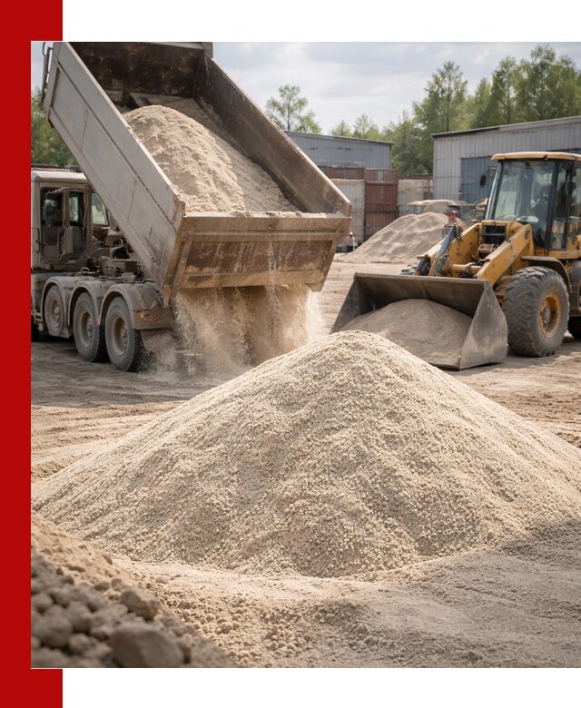 Кварцевый песок с доставкой в Кыштыме для строительных работ