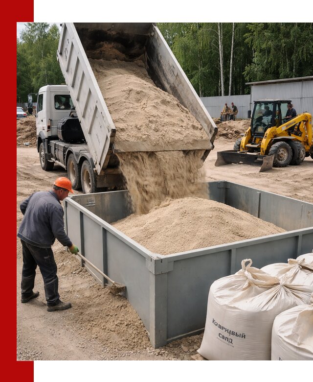 Кварцевый песок для фильтра в Кыштыме — доставка и качество