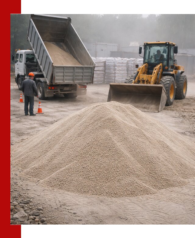 Кварцевый песок фракция 0–8 для стройработ в Кыштыме