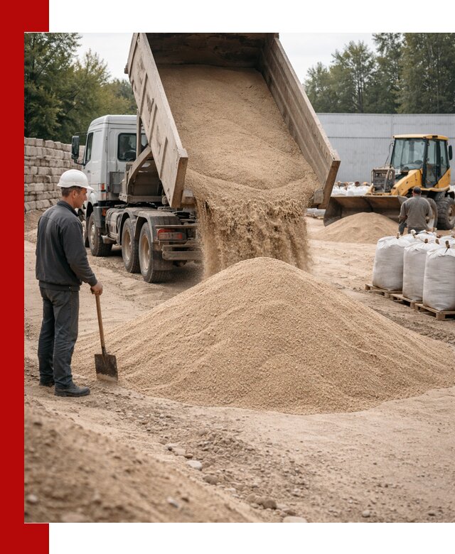 Кварцевый песок фракция 0–3 мм с доставкой в Кыштыме