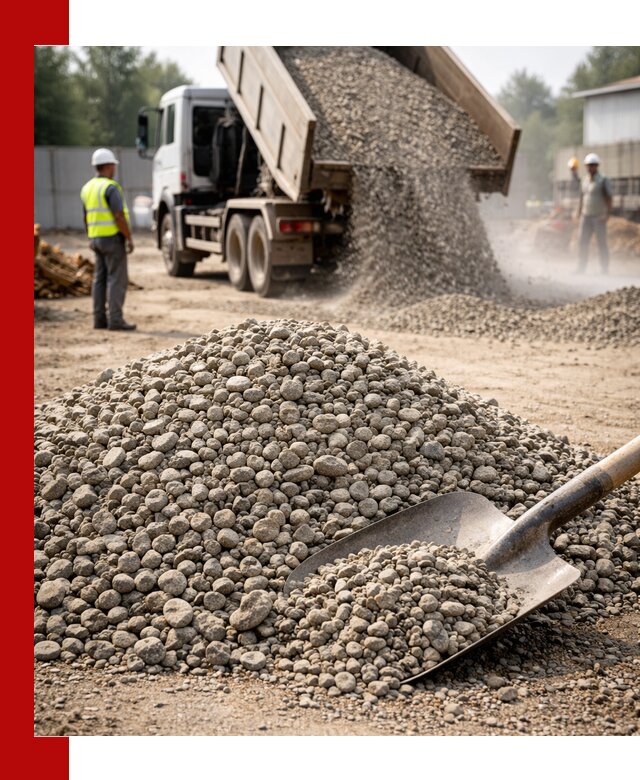 Доставка гравия фракции 20-40 в Кыштыме с самосвалами