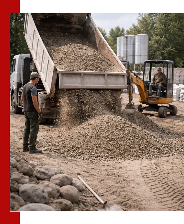 Доставка ПГС С3 в Кыштыме самосвалами и миксерами