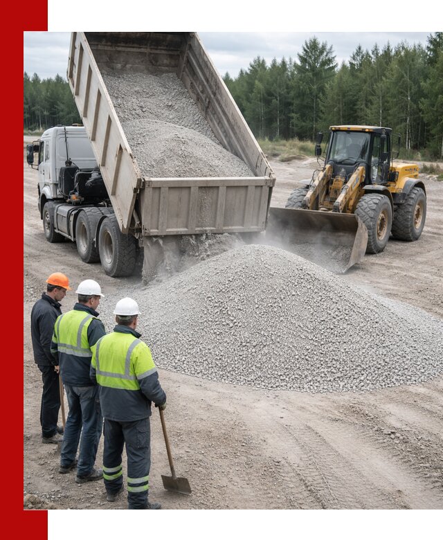 Известняковый отсев 0-5 доставка в Кыштыме быстро и выгодно