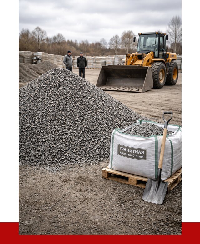 Купить гранитную крошку в Кыштыме от 4985 р. с доставкой | ПРОНЕРУДКшт