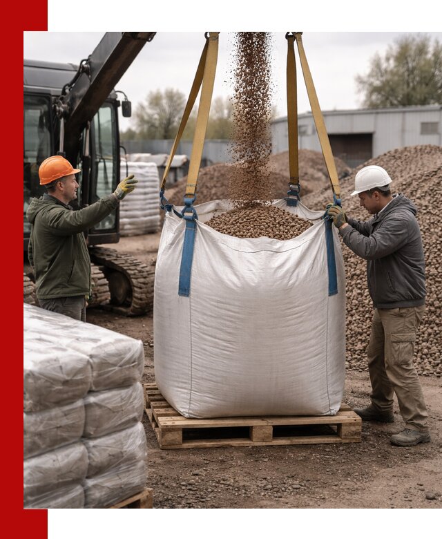 Керамзит в биг-бегах с доставкой в Кыштыме