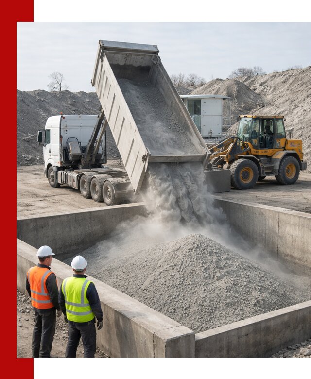 Доставка цемента навалом в Кыштыме крупными партиями