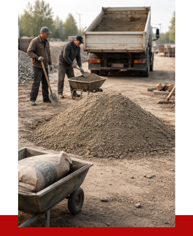 Цементно-песчаная смесь М150 в Кыштыме от 4881 р. | ПРОНЕРУДКшт