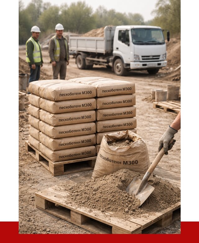 Пескобетон М300 в Кыштыме с доставкой от 4829 р. за куб | ПРОНЕРУДКшт