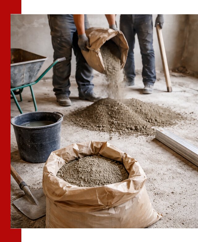 Доставка сухой смеси для стяжки в Кыштыме