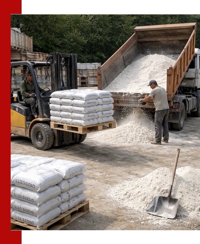 Доставка строительной извести оптом и в розницу в Кыштыме