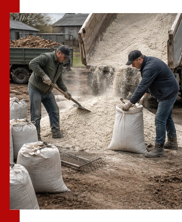 Доставка извести пушонки в Кыштыме оптом и мелким оптом