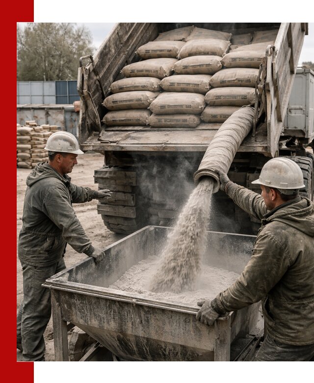 Доставка цемента М400 в Кыштыме оптом и в розницу