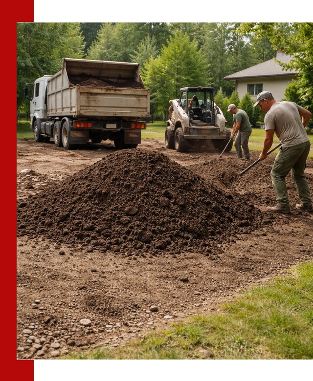 Доставка и укладка грунта для газона в Кыштыме