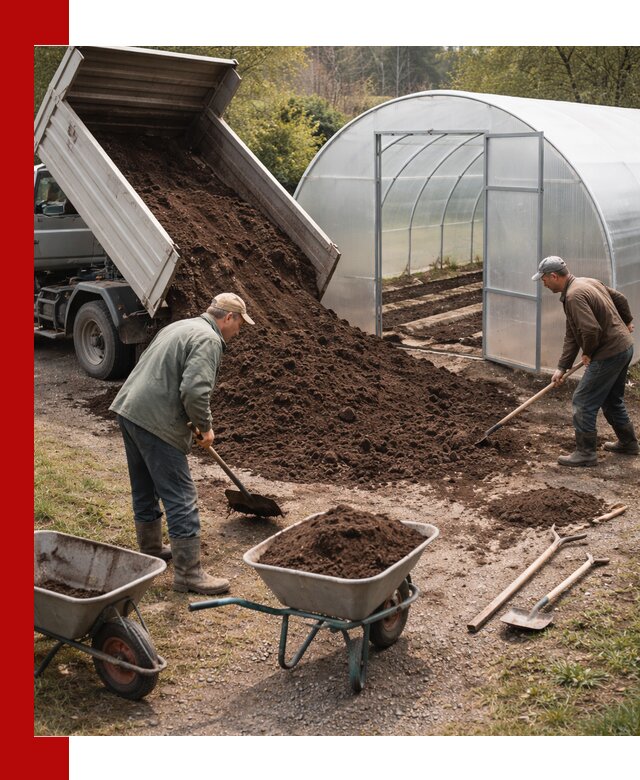 Грунт для теплицы с доставкой в Кыштыме — плодородный субстрат под растения
