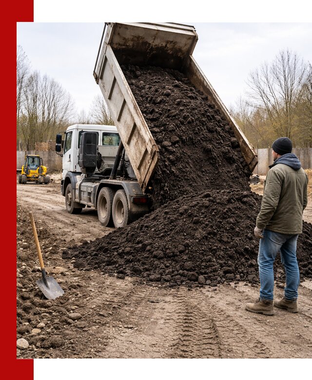 Доставка чернозема навалом в Кыштыме быстро и выгодно