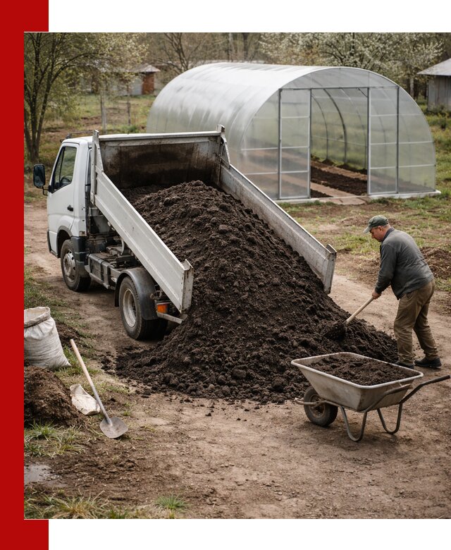 Чернозем для теплицы с доставкой в Кыштыме