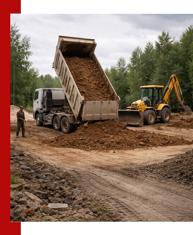 Доставка суглинка самосвалами в Кыштыме подсыпка и планировка