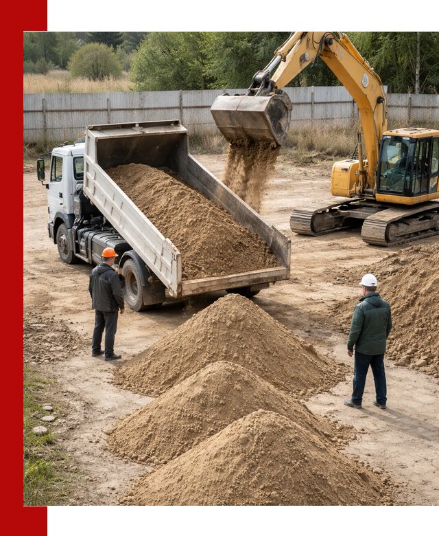 Доставка супеси вагонными и автопартиями в Кыштыме