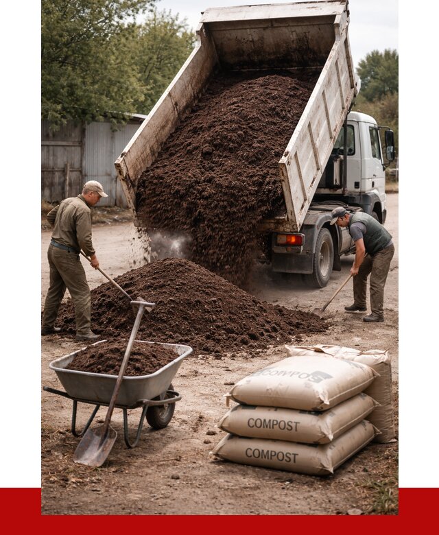 Купить компост в Кыштыме от 4362 р. за куб с доставкой | ПРОНЕРУДКшт