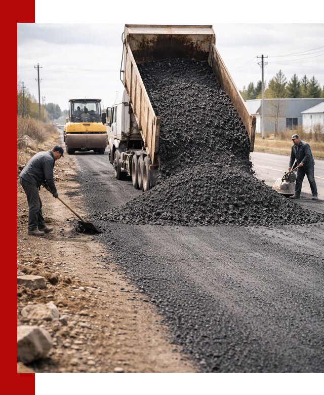 Асфальтовая крошка для дорог в Кыштыме — поставка и доставка