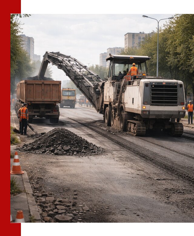 Фрезерованный асфальт в Кыштыме — удаление и вывоз старого покрытия