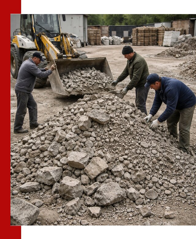 Демонтаж и вывоз бой бетона в Кыштыме