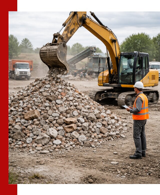 Доставка и вывоз строительного боя в Кыштыме